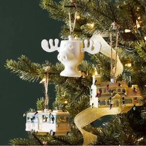 Pottery Barn National Lampoons Christmas Vacation Set of 3 ornaments BNIB